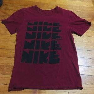 Maroon Nike graphic tee